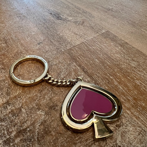 Kate Spade Rotating Heart Shaped Keychain - Picture 6 of 12